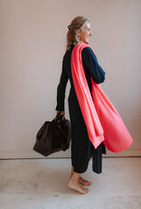 White + Warren Cashmere Travel Wrap neon berry