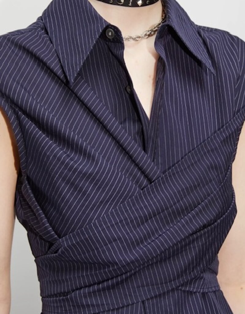 Hope Pinstriped sleeveless shirt