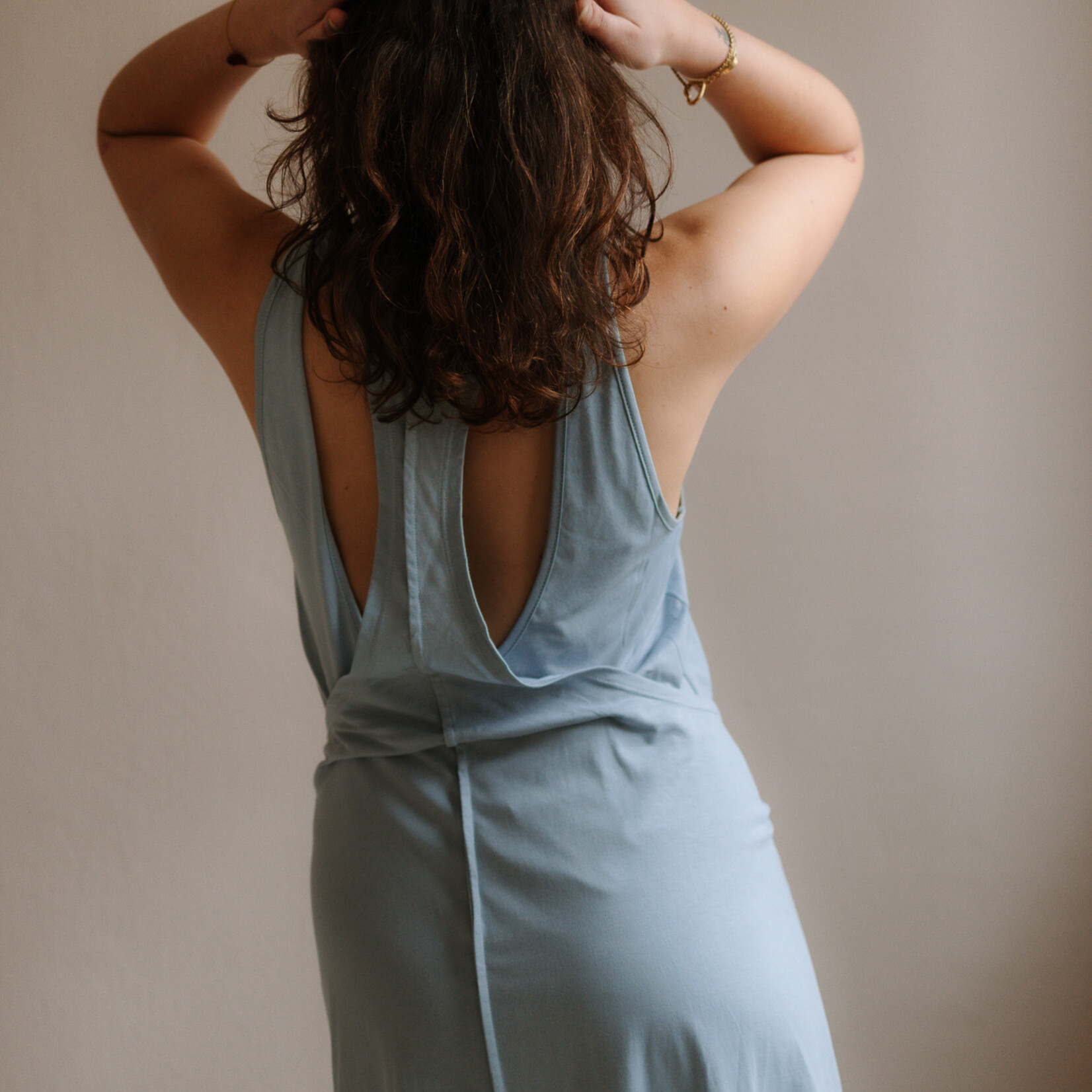 Tela Dress t-shirt madrid light blue