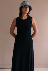 Norma Kamali Long sleeveless dress black