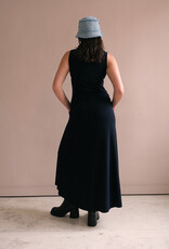 Norma Kamali Long sleeveless dress black