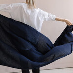 White + Warren Luxurious travel wrap  (deep blue)