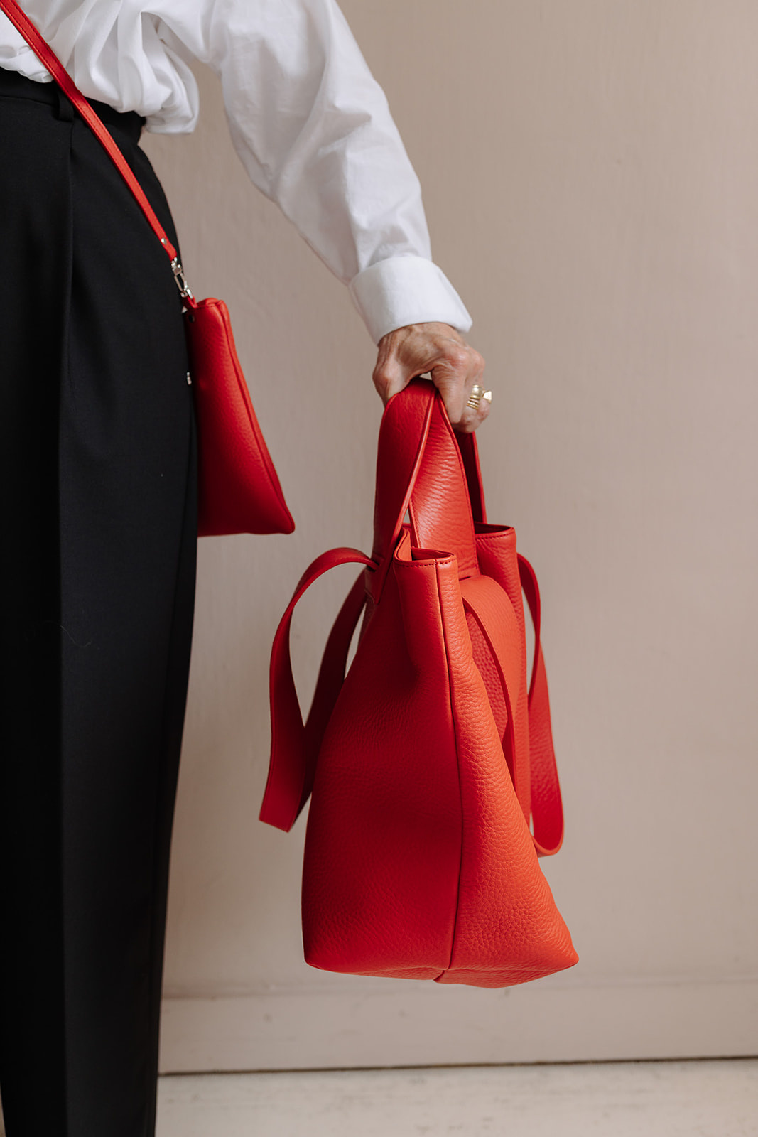 eo★THE NEWHOUSE LEON TOTE RED THE NEWHOUSE】 BABY LEON TOTE:トートバッグ（トートバッグ