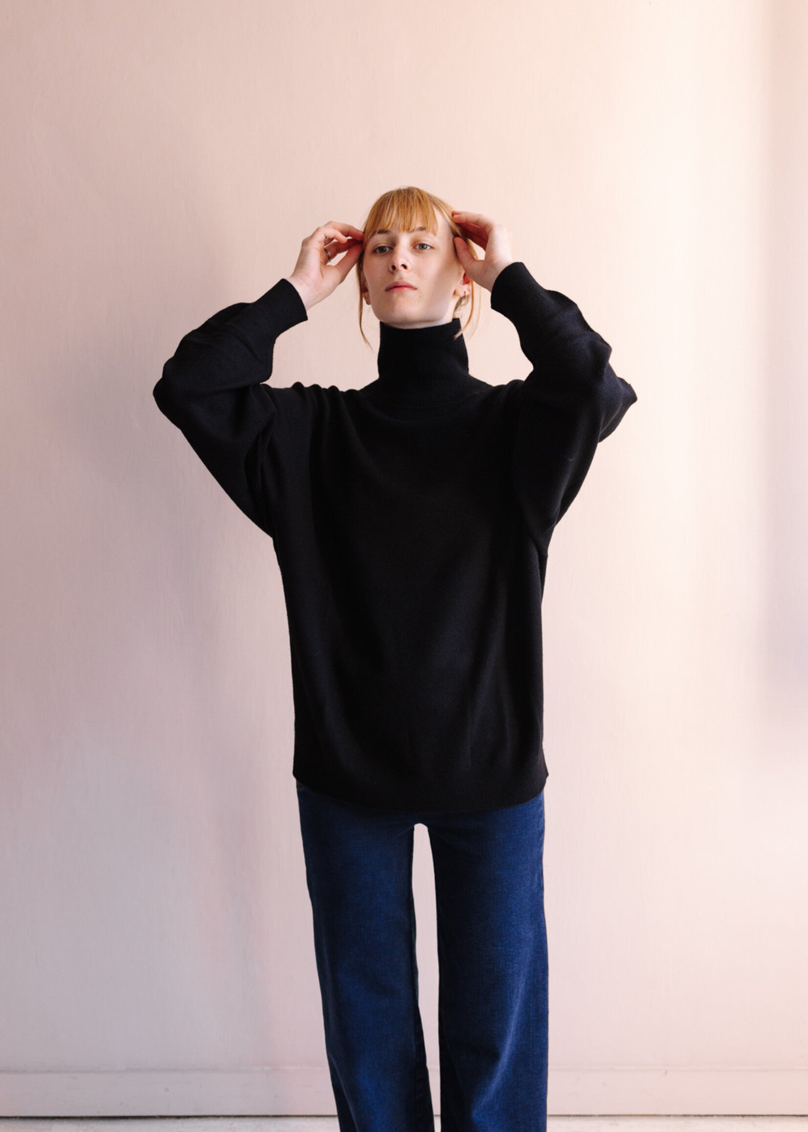 Ottod'Ame Pull turtle neck – black