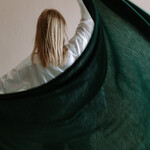 White + Warren Luxurious travel wrap (deep emerald)