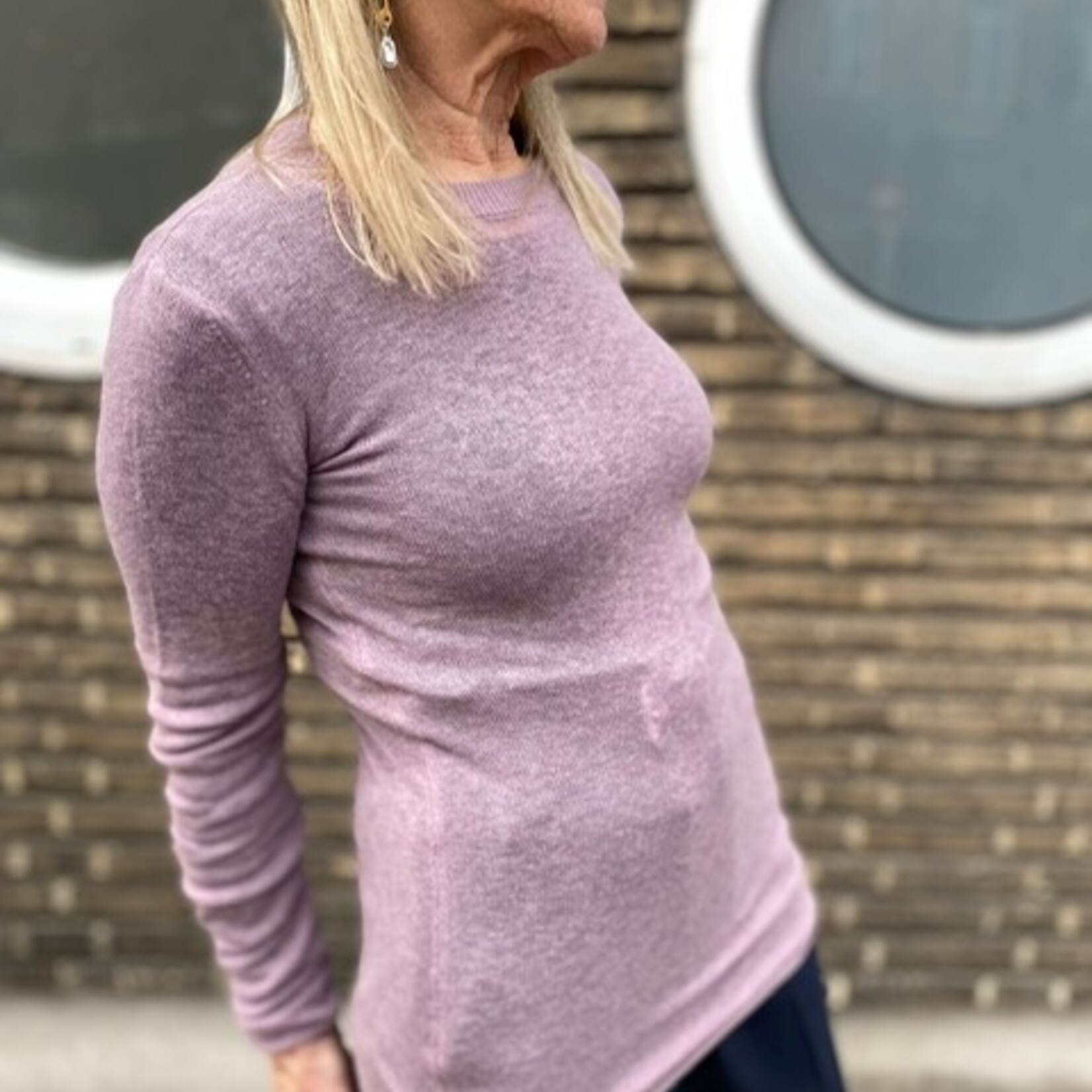 Ottod'Ame Wool blend sweater - lila pink dk8127