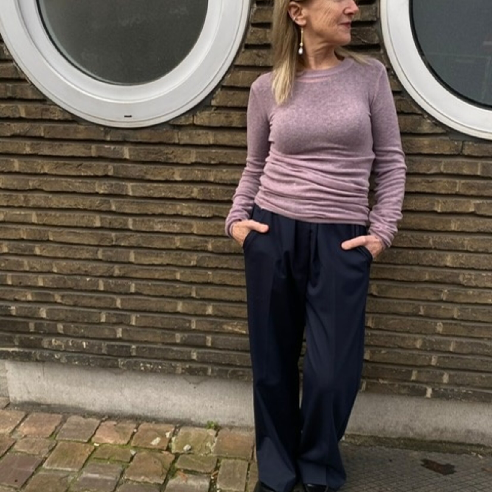Ottod'Ame Wool blend sweater - lila pink dk8127