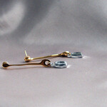 Tweek-eek Diamond bone big earrings