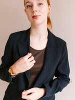 Ottod'Ame One Button Blazer (Navy)