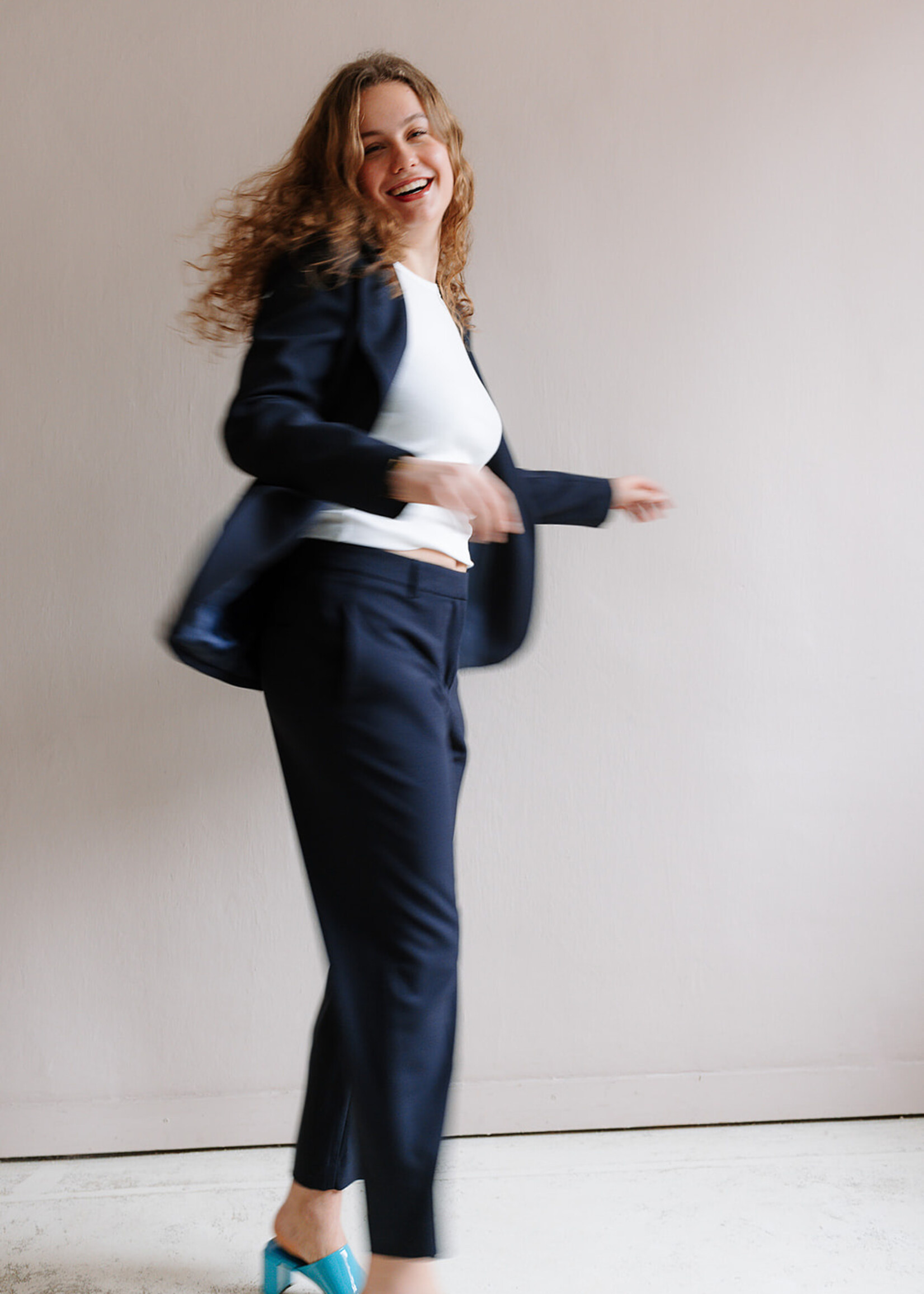 Ottod'Ame One Button Blazer (Navy)