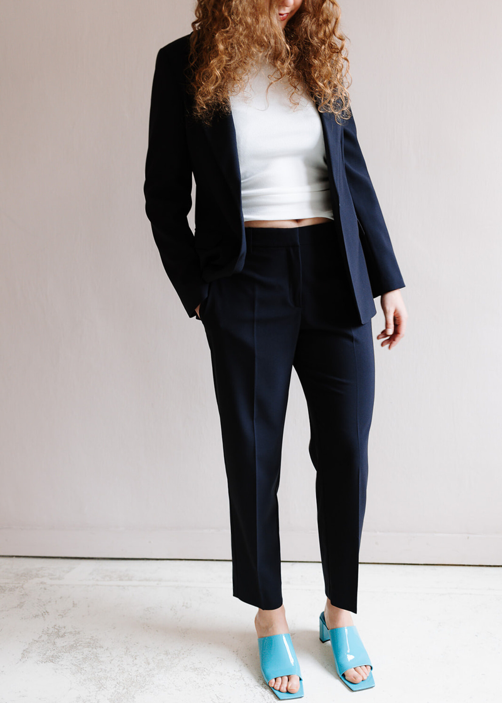 Ottod'Ame One Button Blazer (Navy)