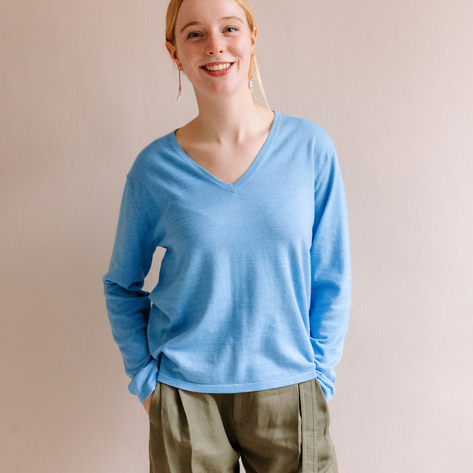 Colorush Easy V-Neck Sweater Csc eilisch (Sail Blue)