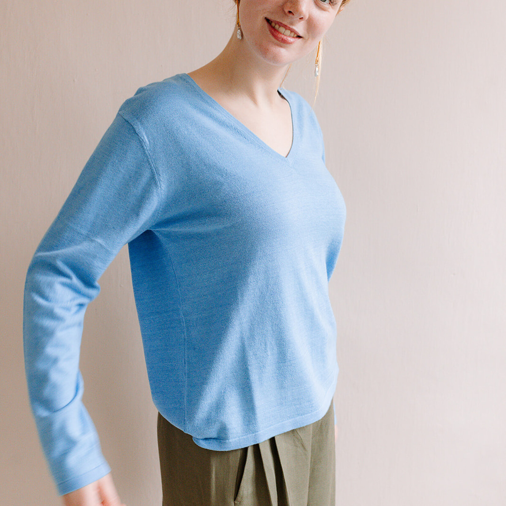 Colorush Easy V-Neck Sweater Csc eilisch (Sail Blue)