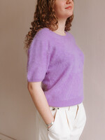 Absolut cashmere Short-Sleeved Cashmere Top Amaya (Orchid Purple)