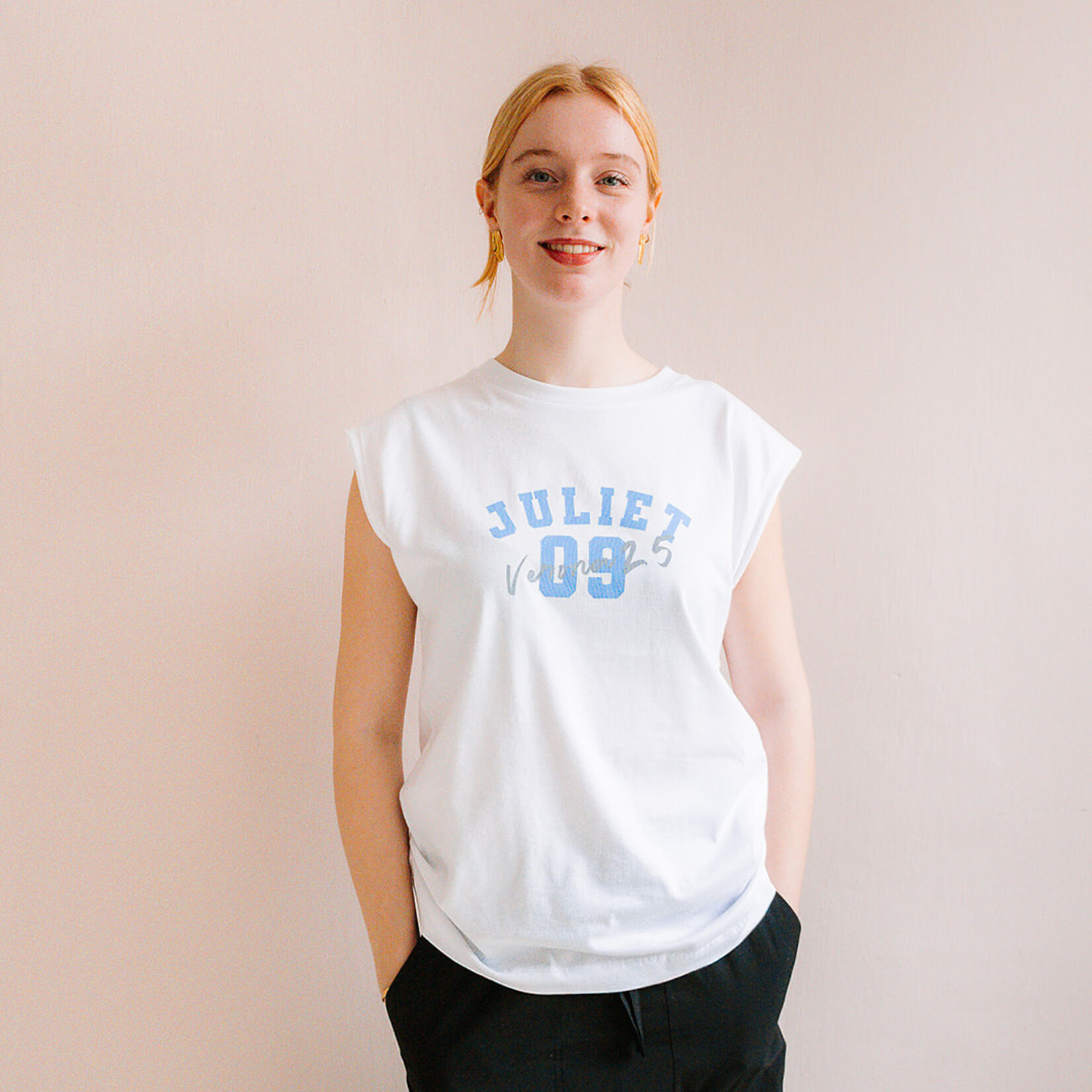 Tela T-shirt whop-(Print White)
