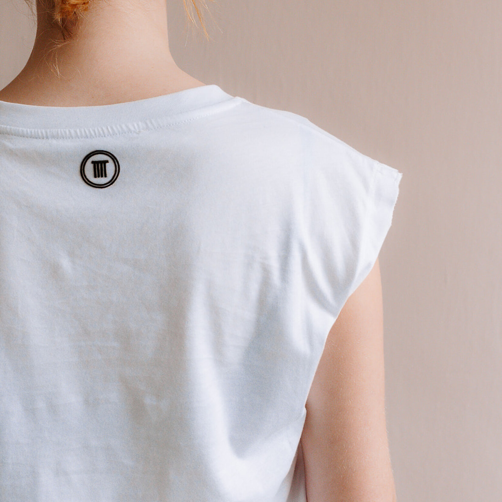 Tela T-shirt whop-(Print White)