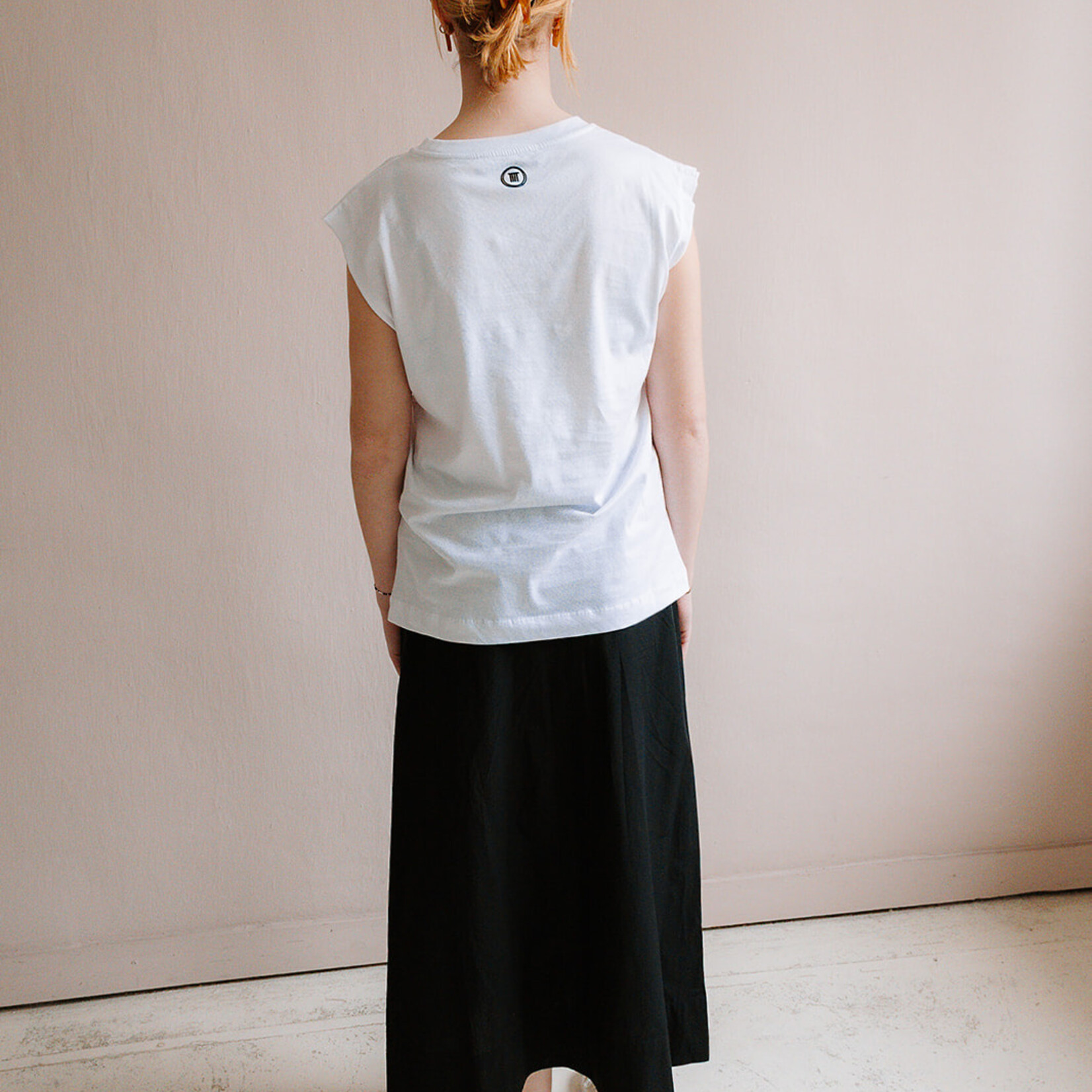 Tela T-shirt whop-(Print White)