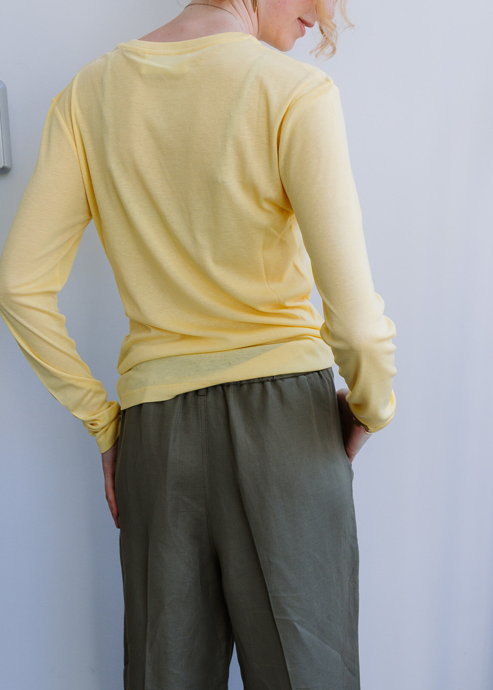 Colorush Elliot Long Sleeve Crew T-Shirt (Yellow)