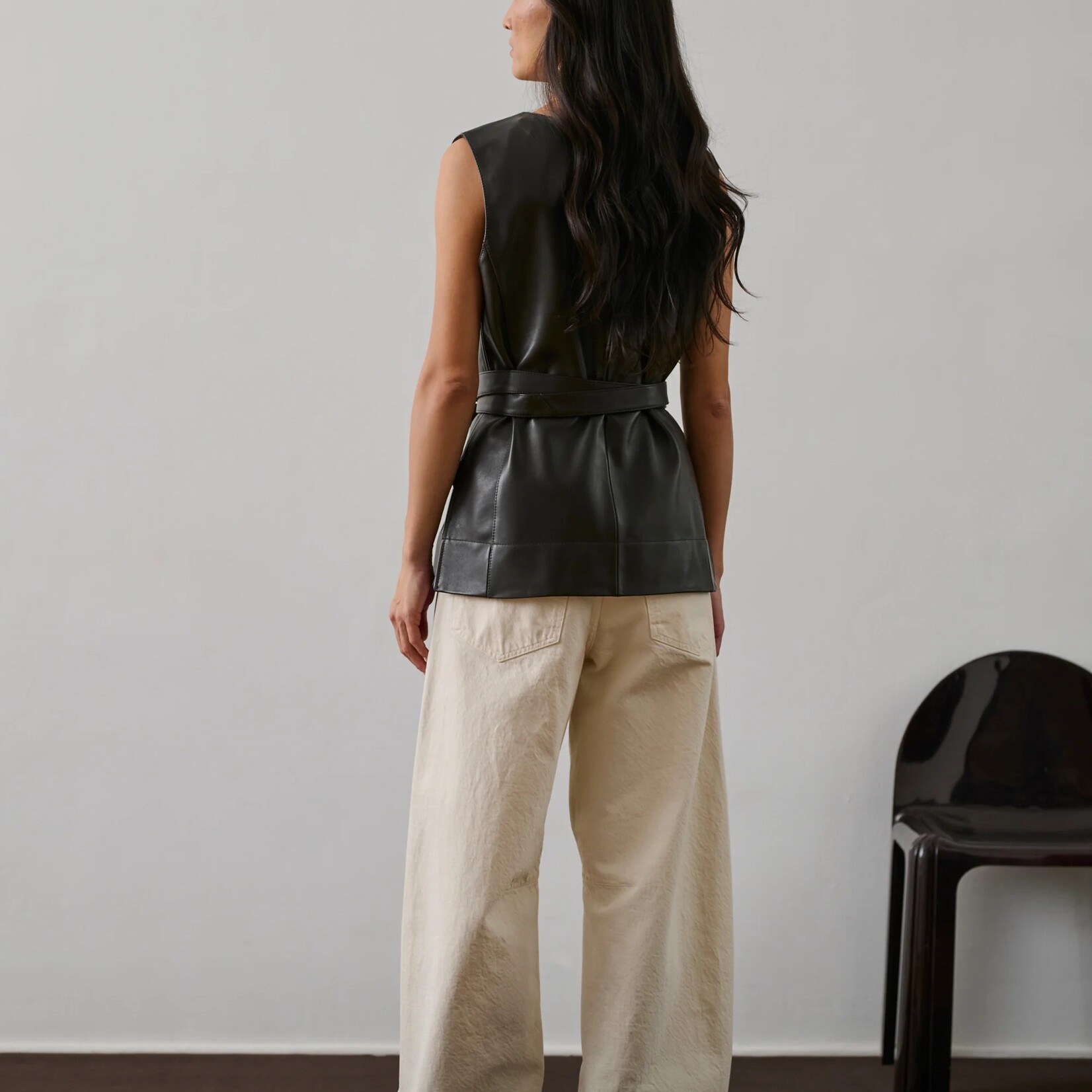 Soeur Leather Top Chance (Brown)