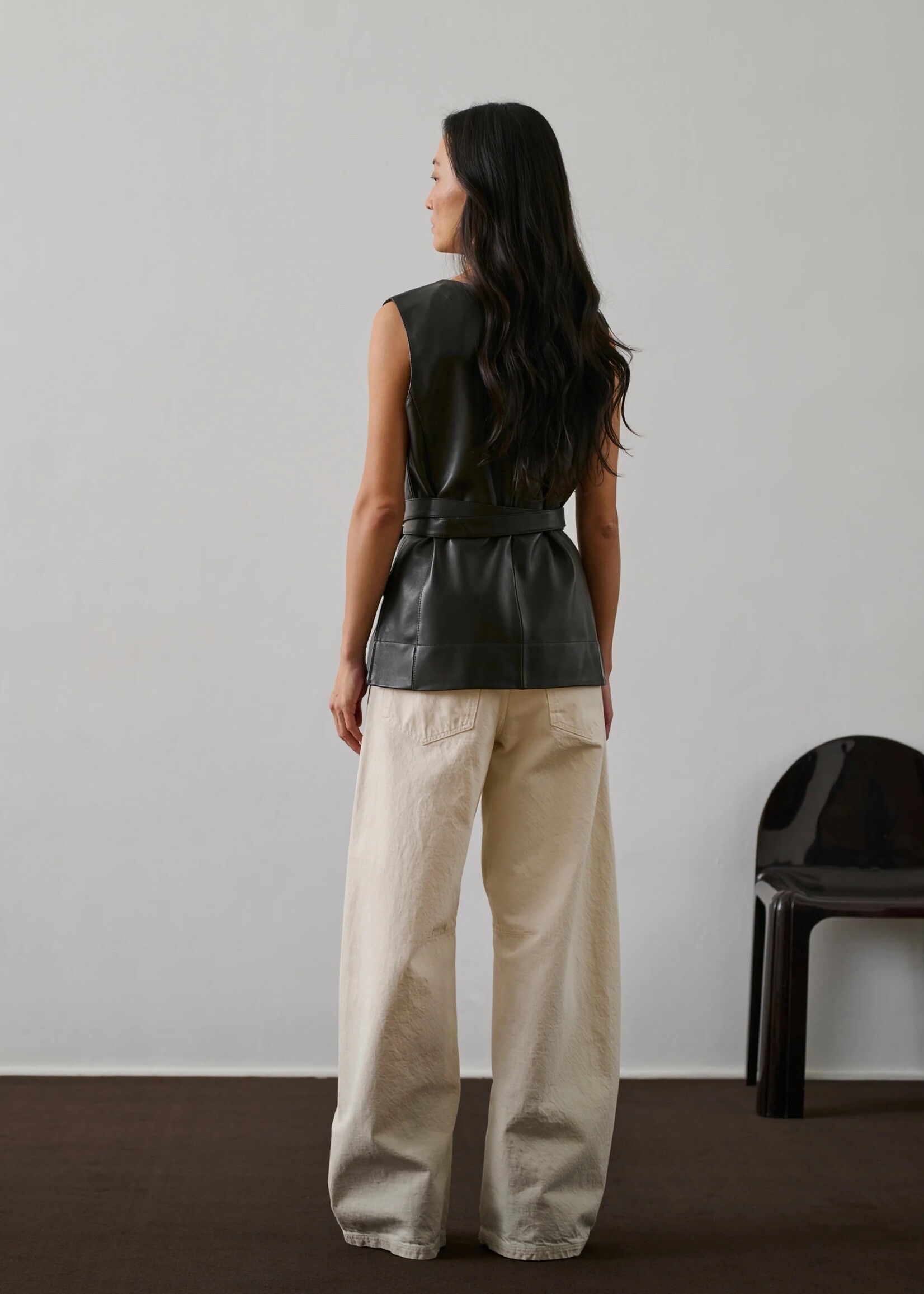 Soeur Leather Top Chance (Brown)