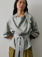 Soeur Silk Blouse Felicite (Icy Blue)