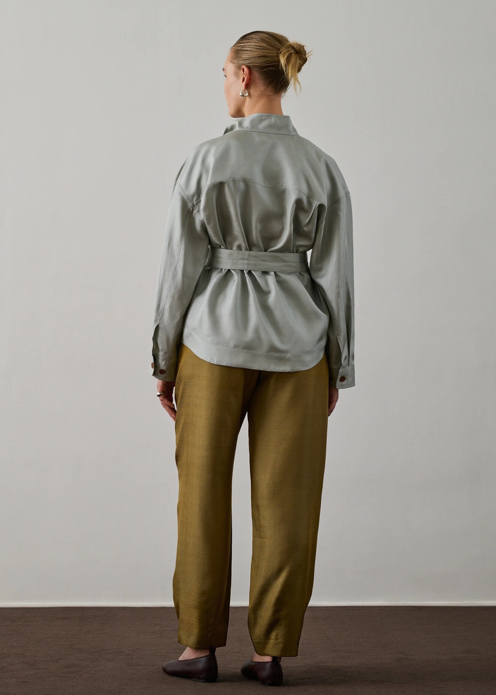 Soeur Silk Blouse Felicite (Icy Blue)