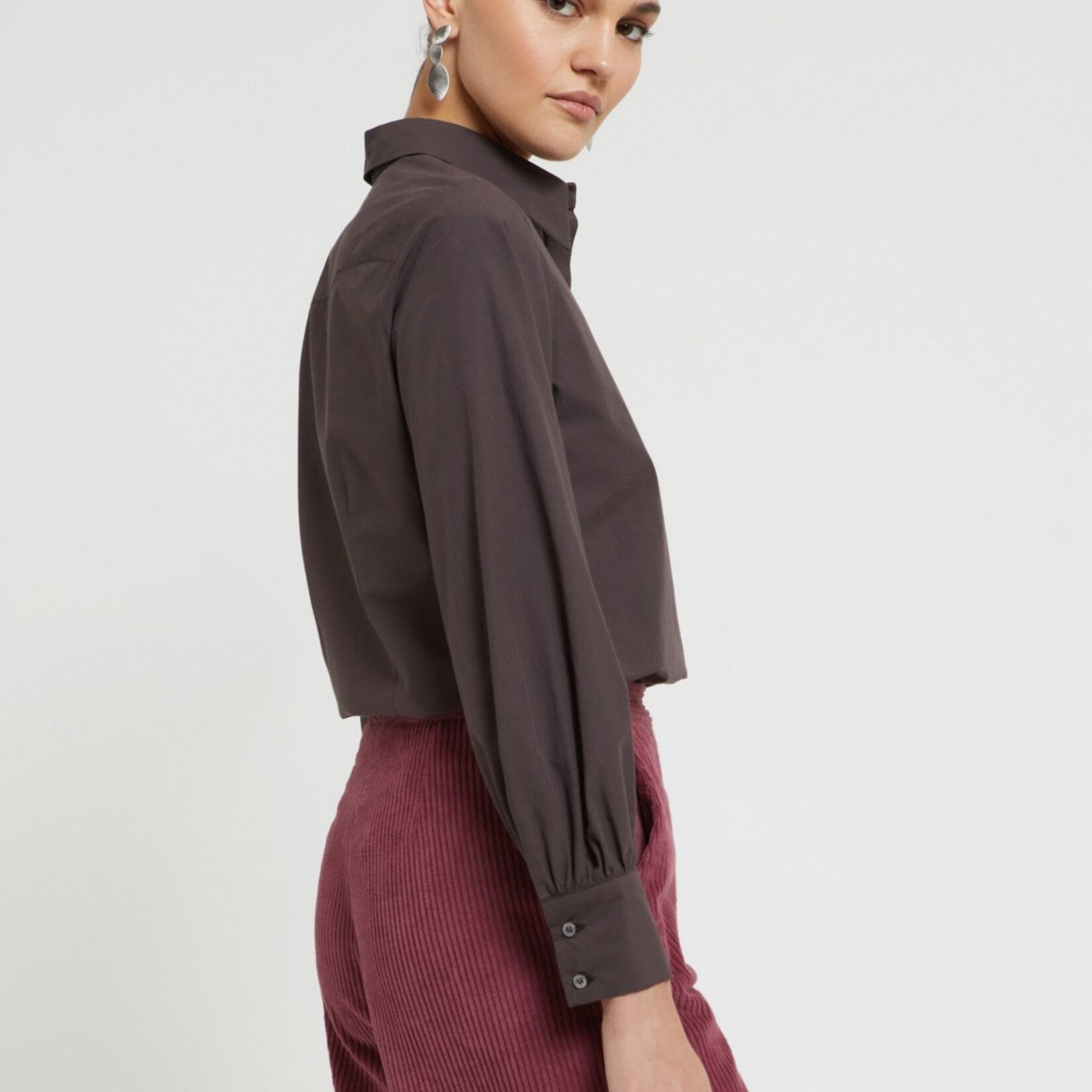 Ottod'Ame Cotton Shirt Tea (Brown)