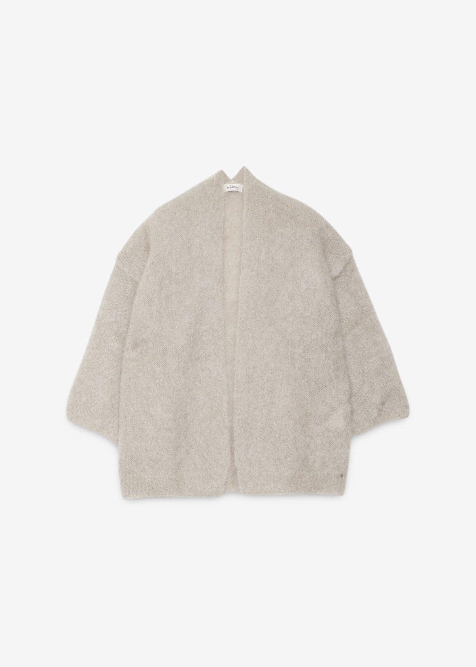 Ottod'Ame Fluffy Mohair Cardigan (Corda Cream)