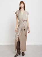 Ottod'Ame Viscose Maxi Dress (Corda Cream)