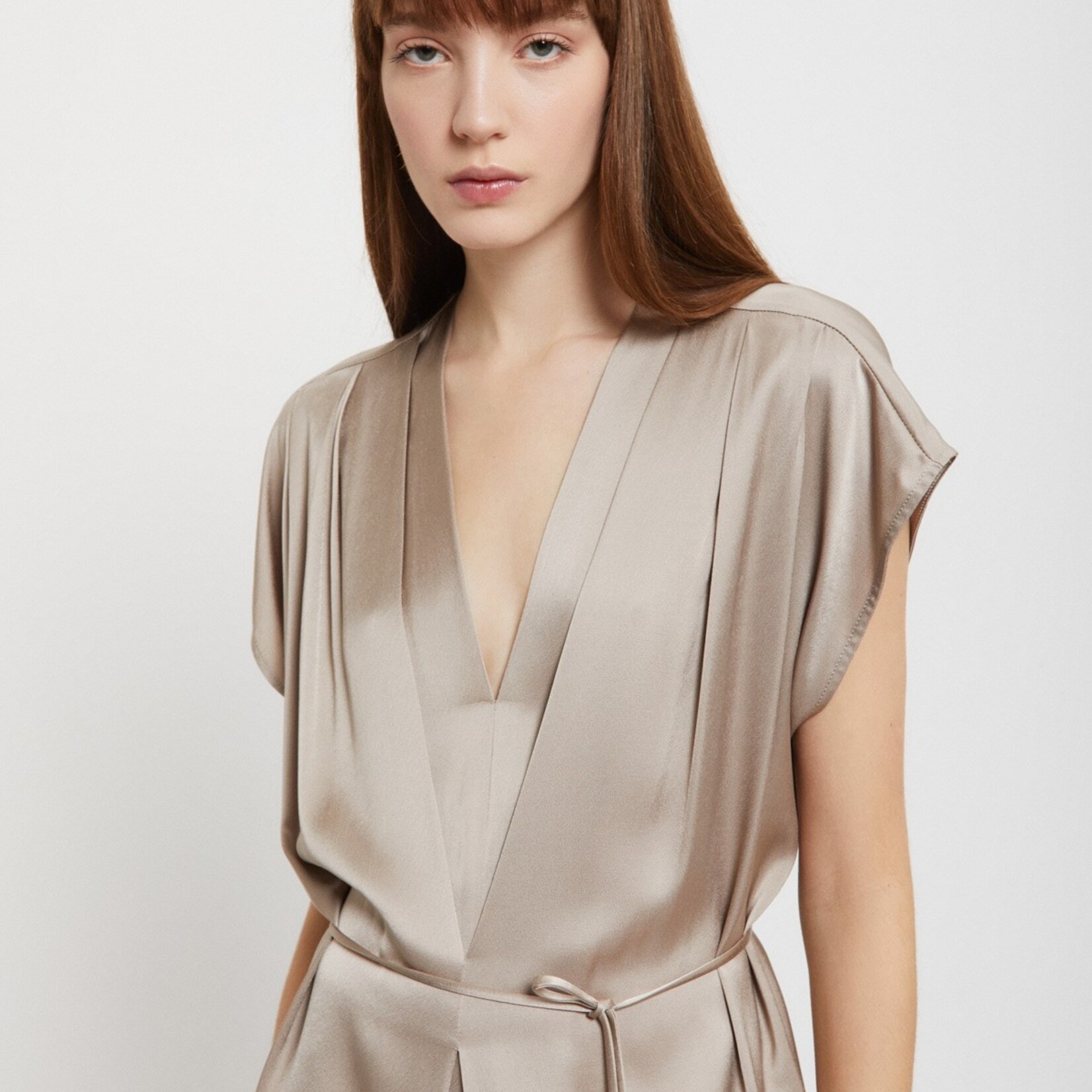 Ottod'Ame Viscose Maxi Dress (Corda Cream)