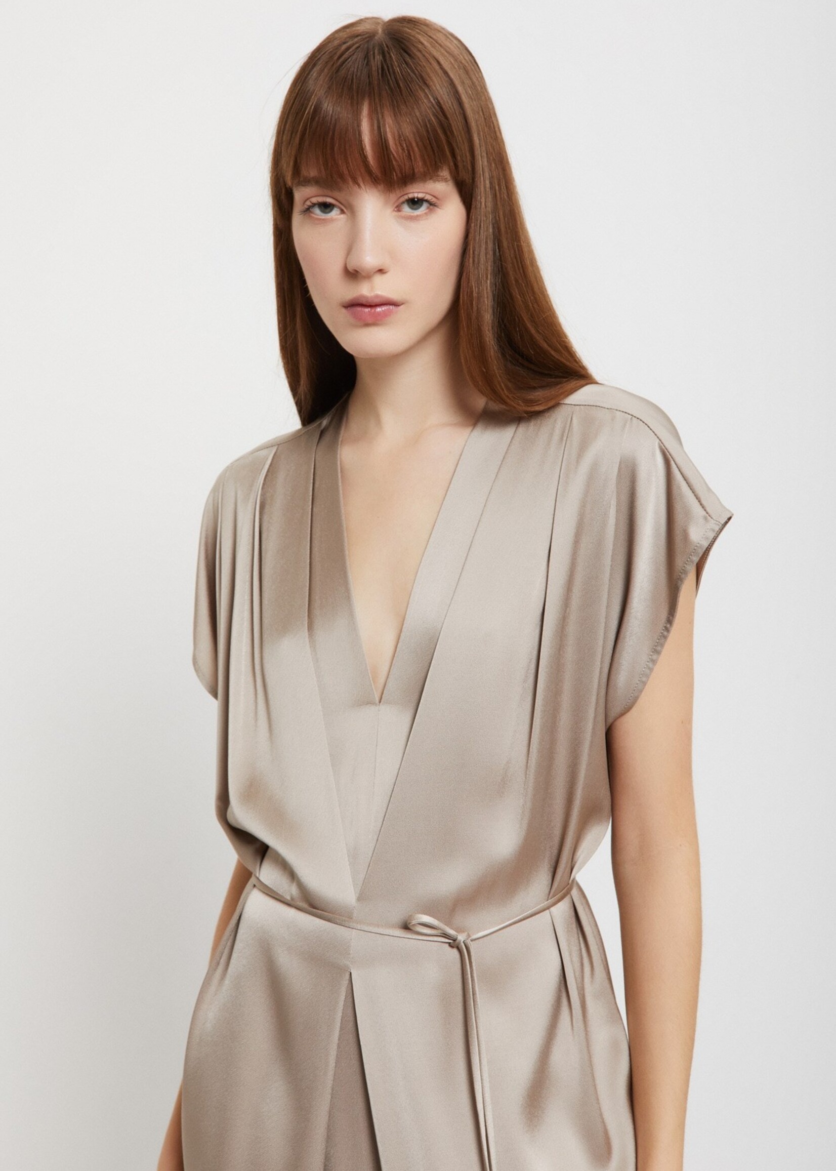 Ottod'Ame Viscose Maxi Dress (Corda Cream)