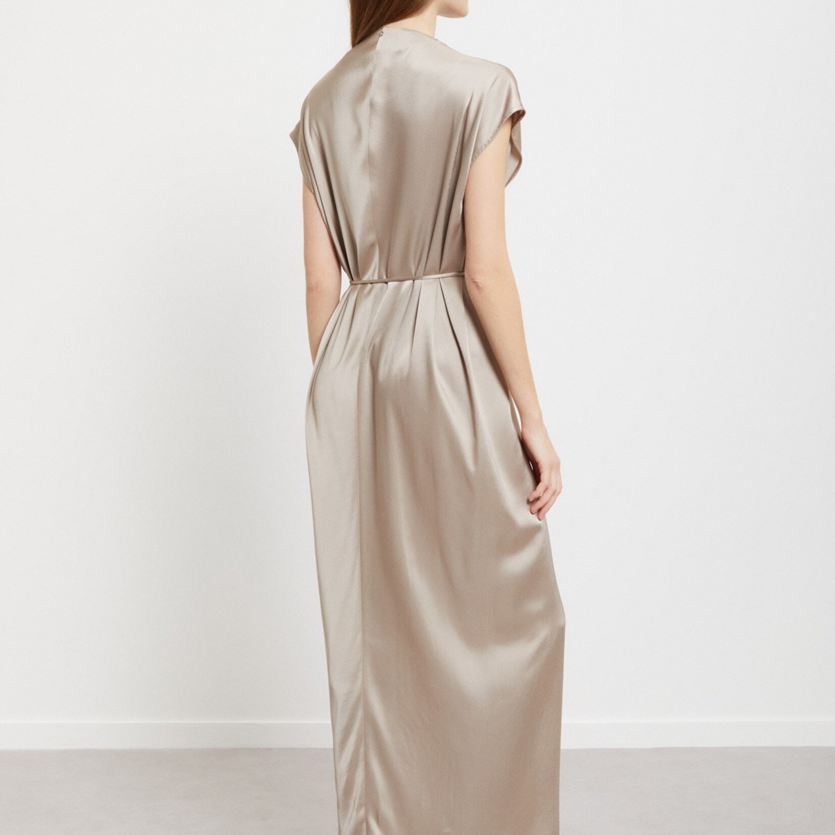 Ottod'Ame Viscose Maxi Dress (Corda Cream)