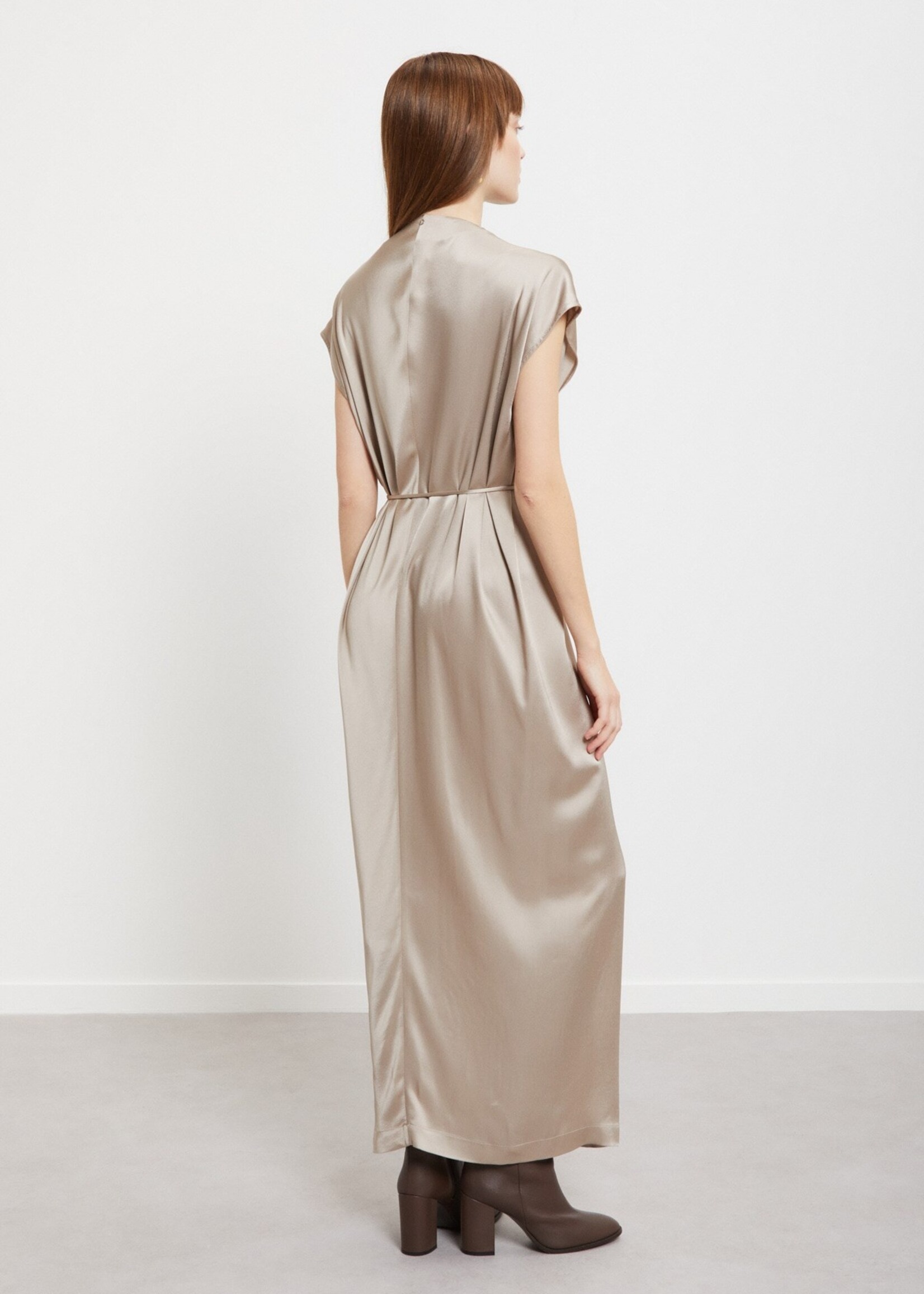 Ottod'Ame Viscose Maxi Dress (Corda Cream)
