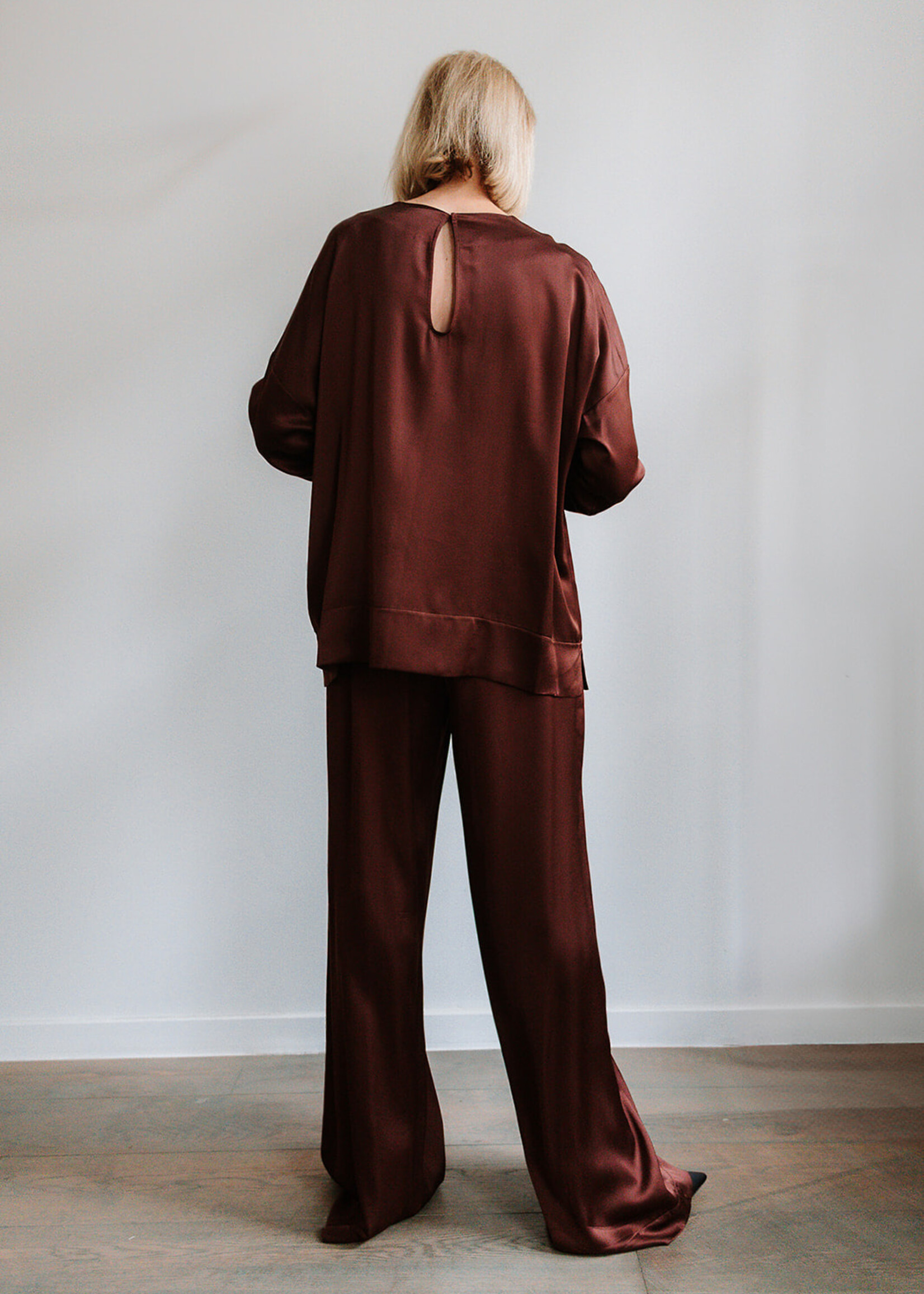 Ottod'Ame Viscose Trouser Arianna (Terra)