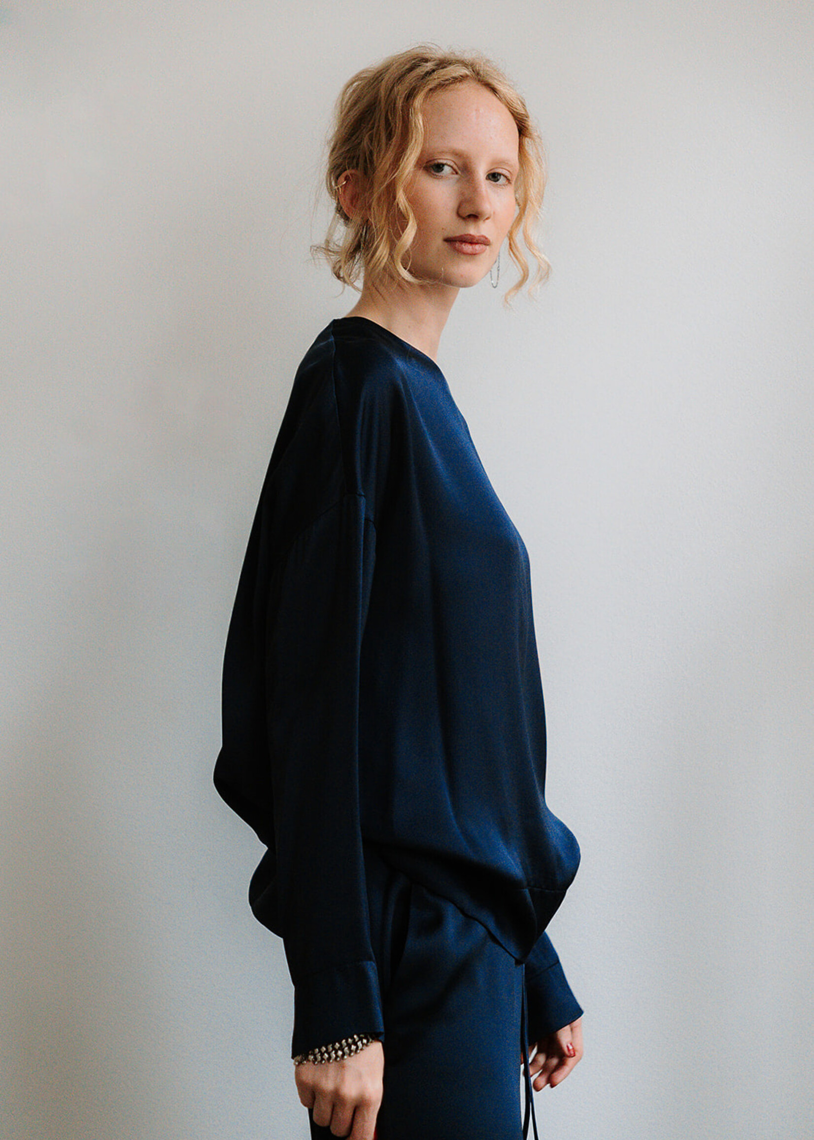 Ottod'Ame Viscose Shirt Caterina (Night Blue)