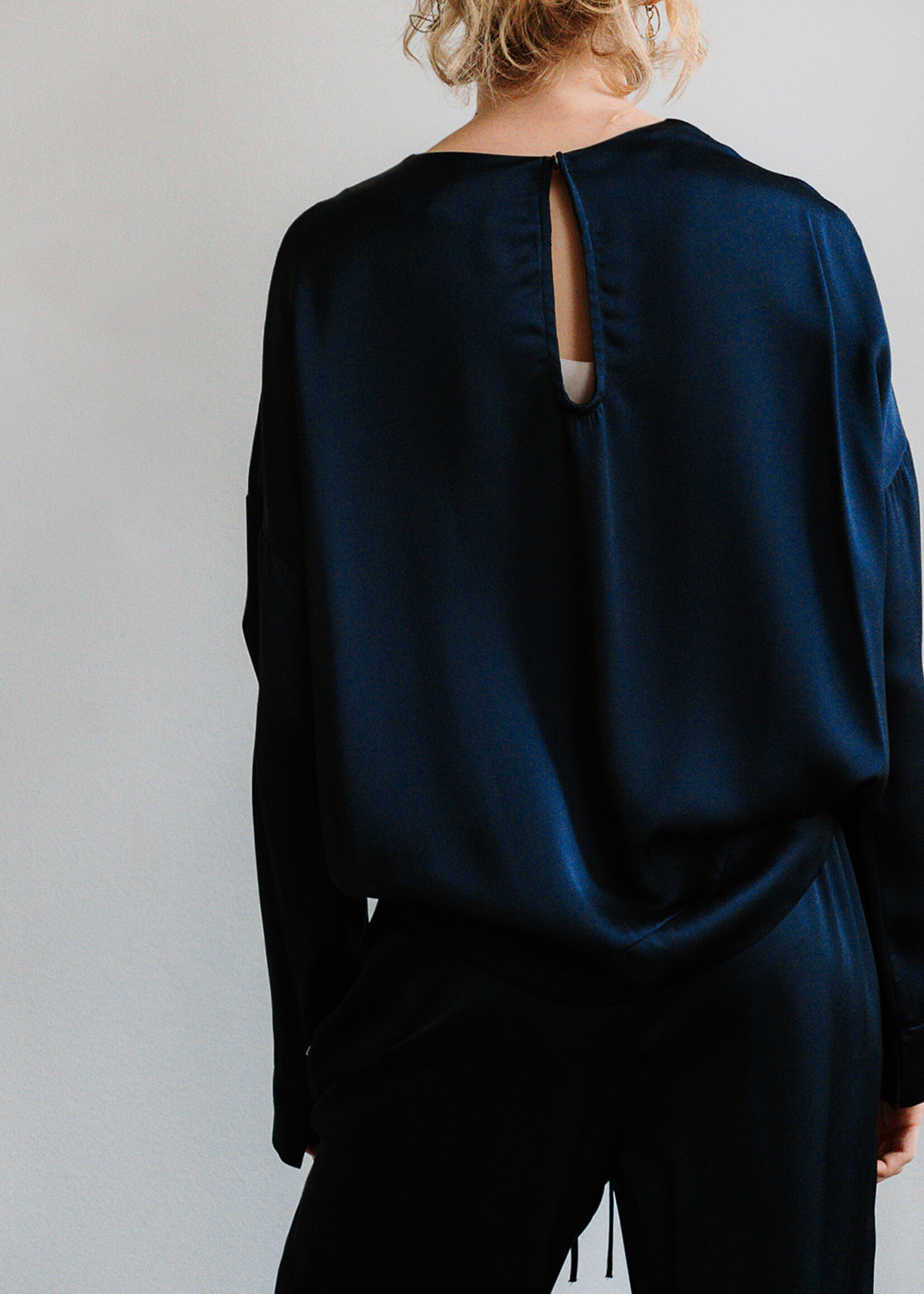 Ottod'Ame Viscose Shirt Caterina (Night Blue)