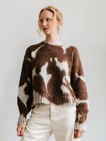 Ottod'Ame Print Sweater (Brown/Cream)