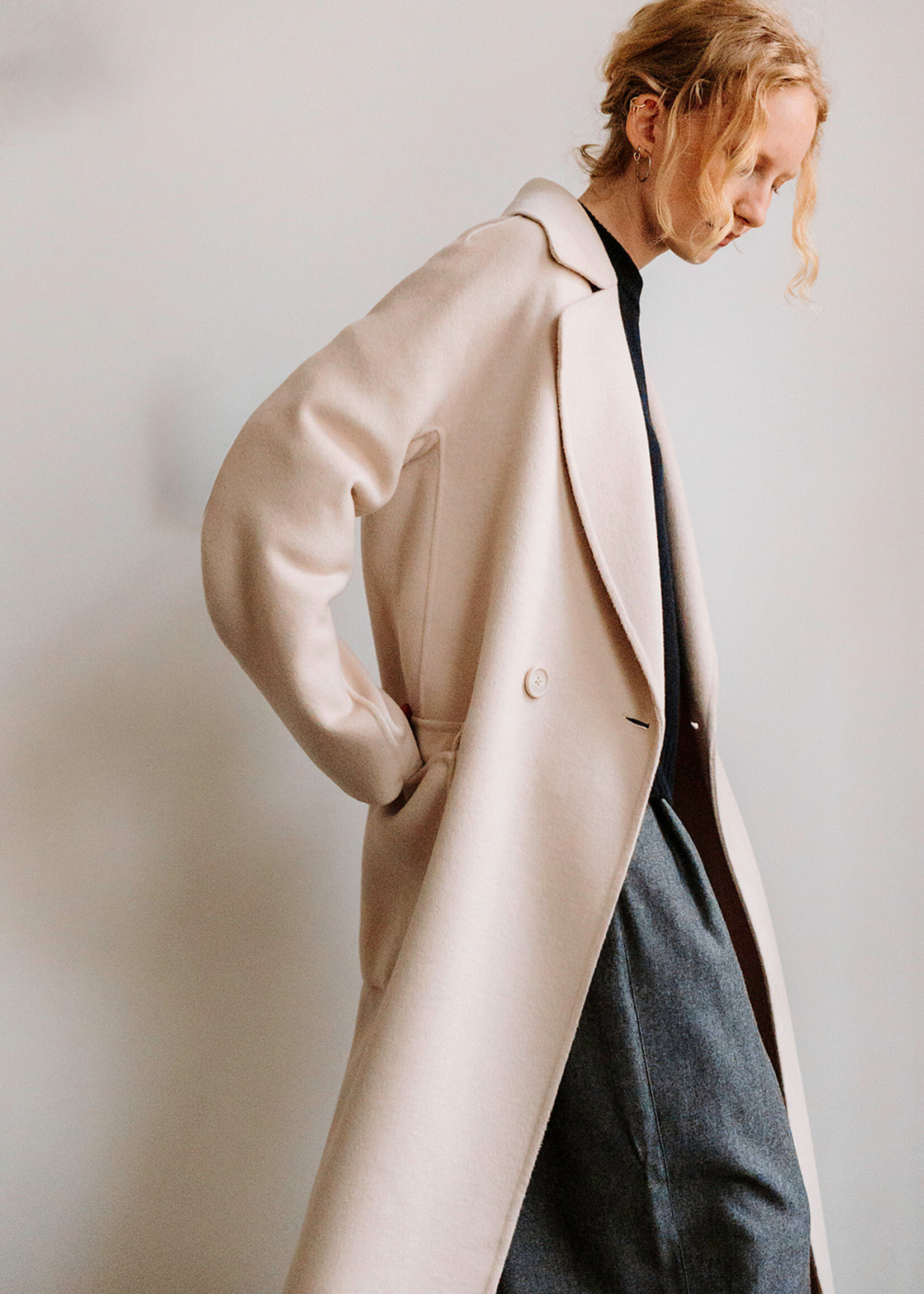 Ottod'Ame Long Coat Benedetta (Cream)