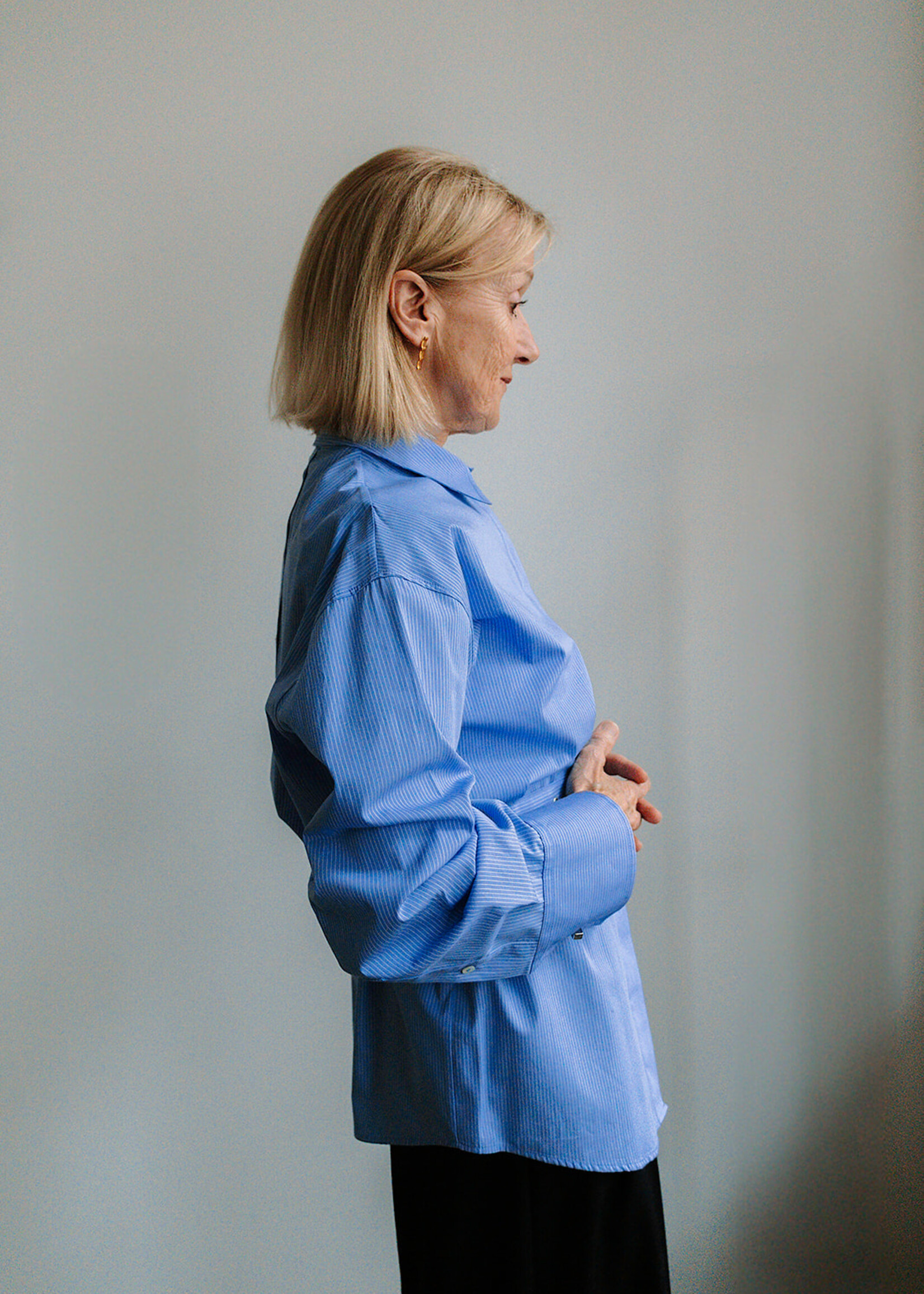 Ottod'Ame Striped Cotton Shirt (Blue/White)