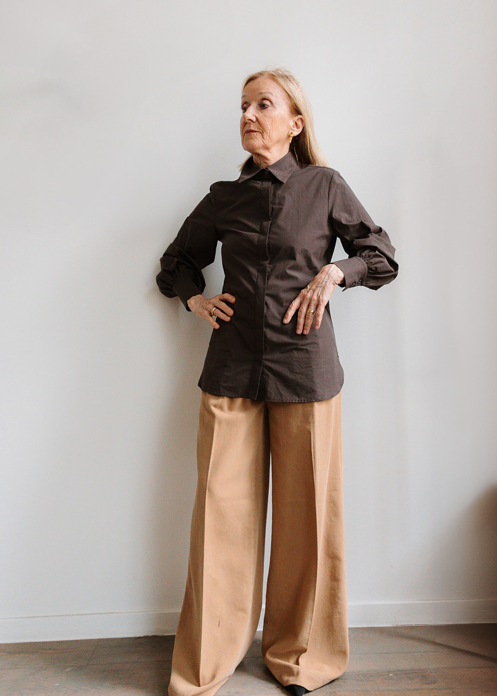 Ottod'Ame Cotton Shirt Tea (Brown)