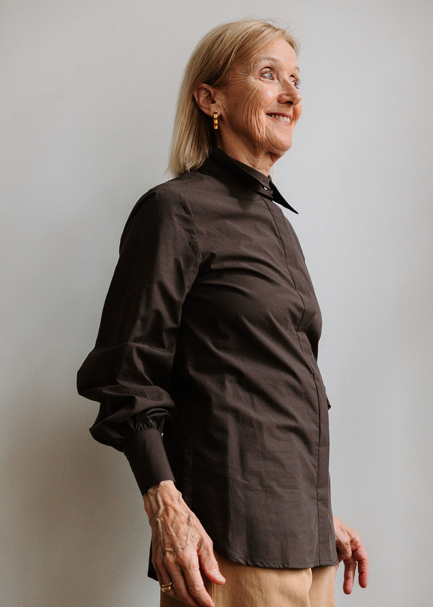 Ottod'Ame Cotton Shirt Tea (Brown)