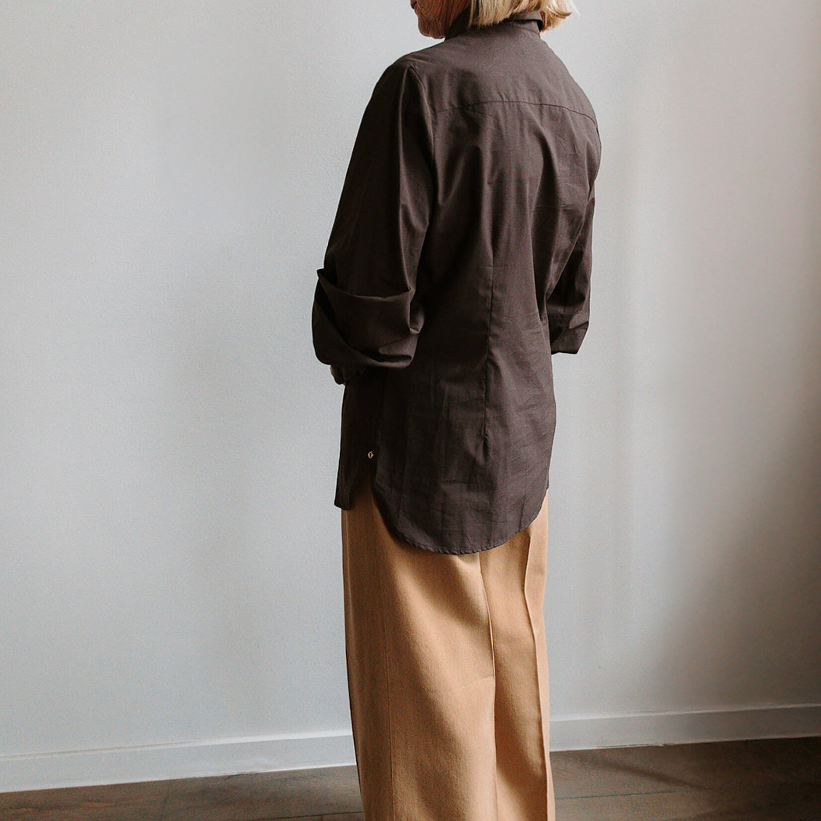 Ottod'Ame Cotton Shirt Tea (Brown)