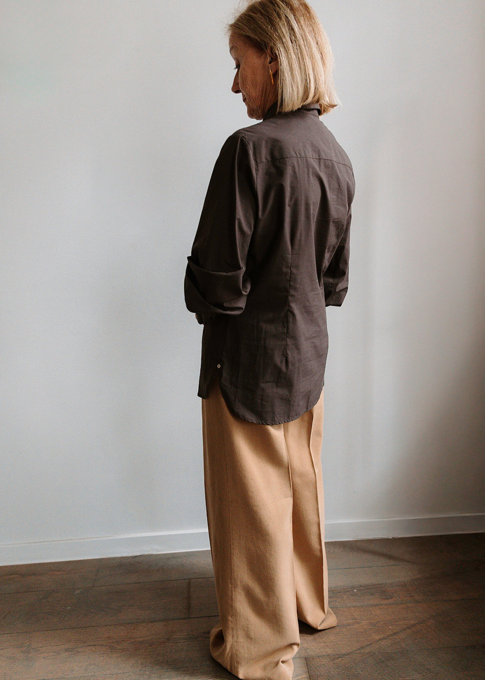 Ottod'Ame Cotton Shirt Tea (Brown)