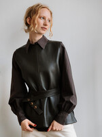 Soeur Leather Top Chance (Brown)