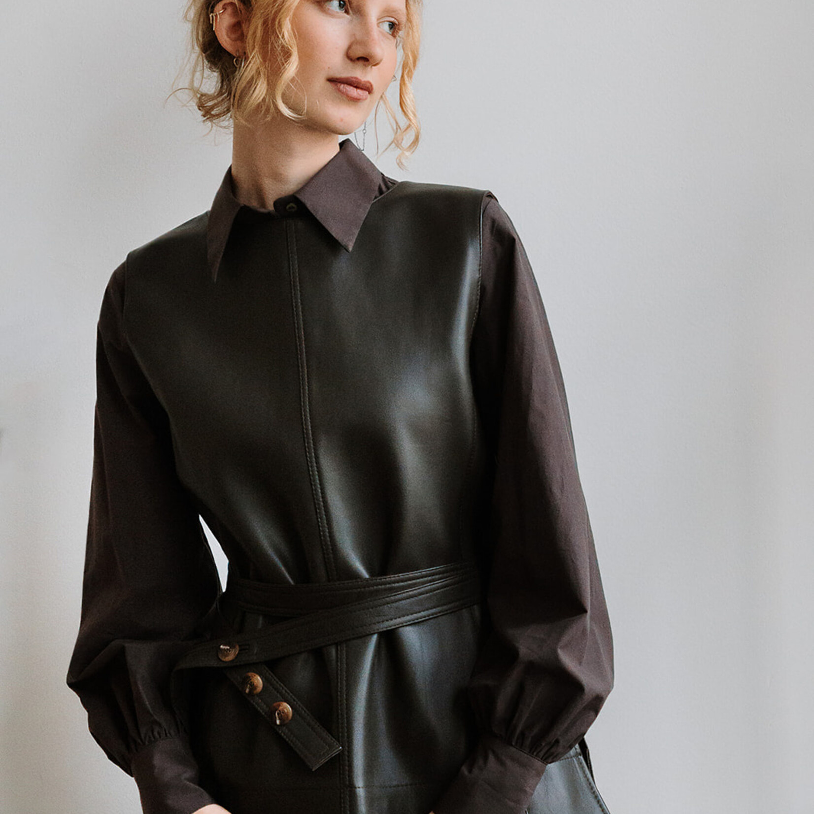 Soeur Leather Top Chance (Brown)