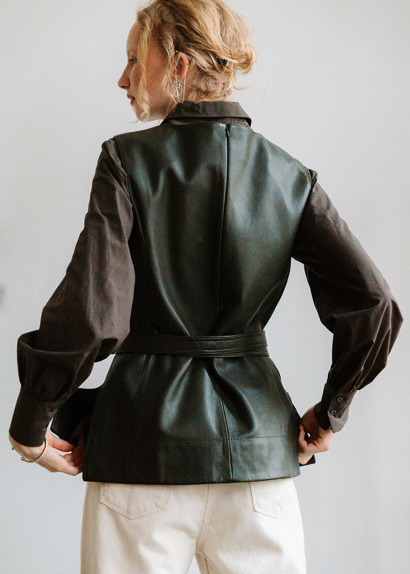 Soeur Leather Top Chance (Brown)