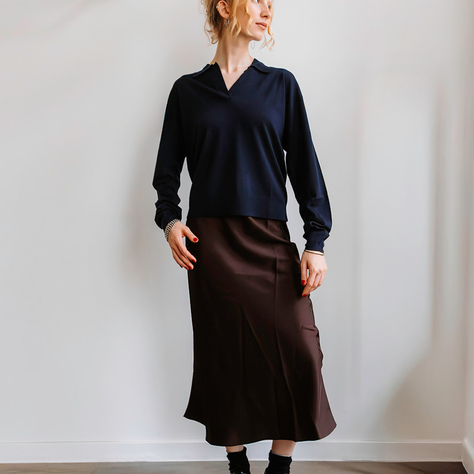 Soeur Polo Sweater Fleming (Dark Blue)