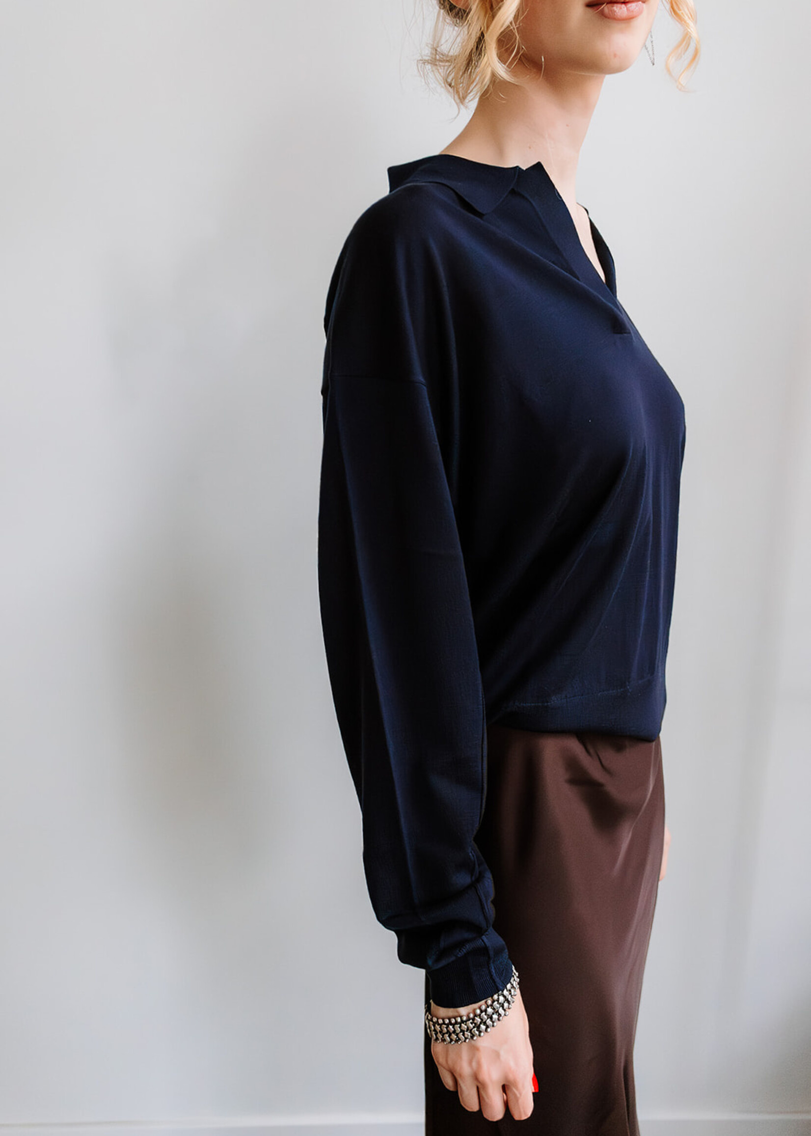 Soeur Polo Sweater Fleming (Dark Blue)