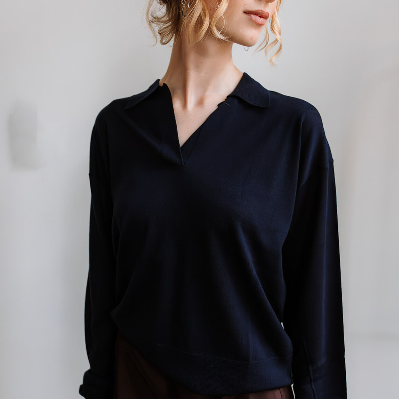 Soeur Polo Sweater Fleming (Dark Blue)