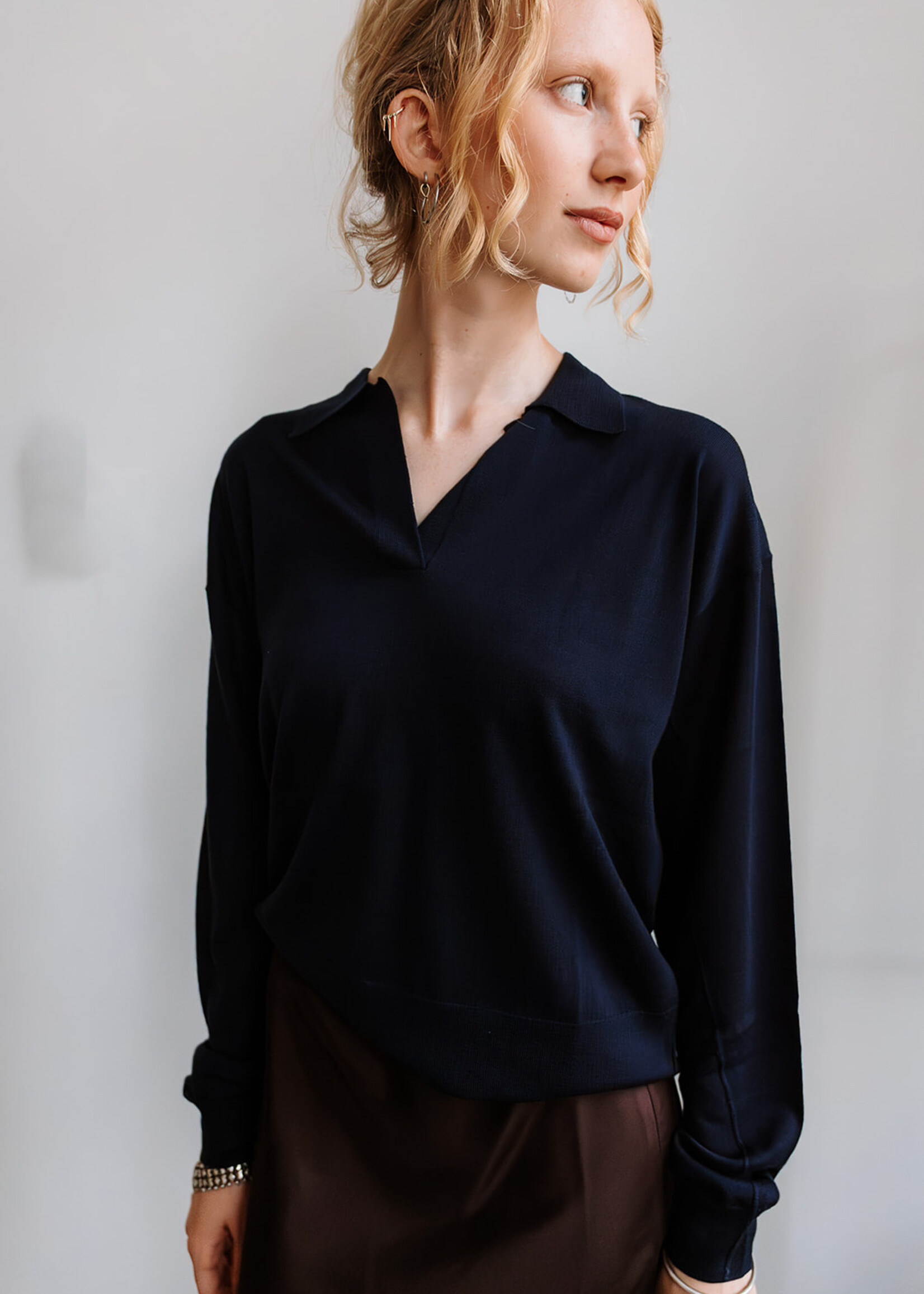 Soeur Polo Sweater Fleming (Dark Blue)